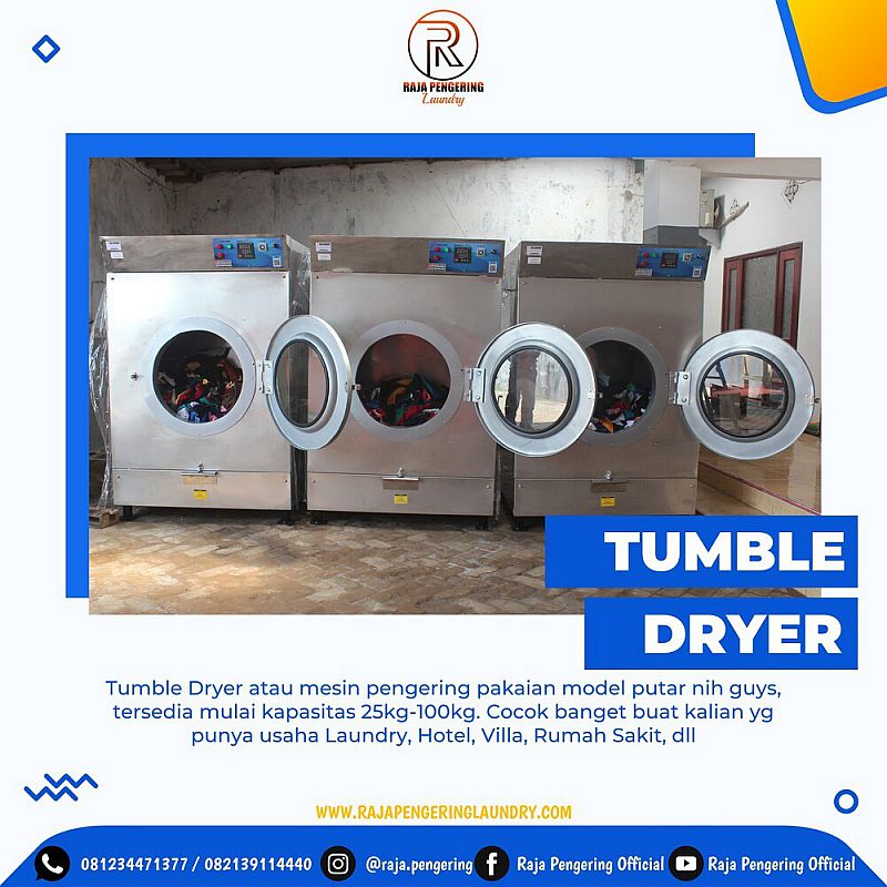Mesin Pengering Pakaian Selimut Bed Cover Sprei Handuk (Laundry, Hotel dan RS) Mesin Pengering Pakaian Selimut Bed Cover Sprei Handuk (Laundry, Hotel dan RS)